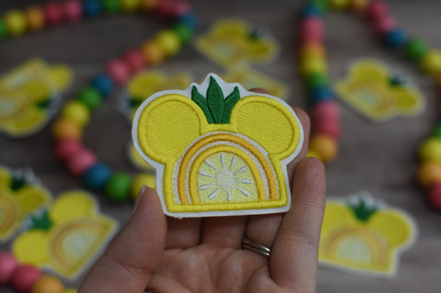 Pineapple Rainbow Iron On Patch