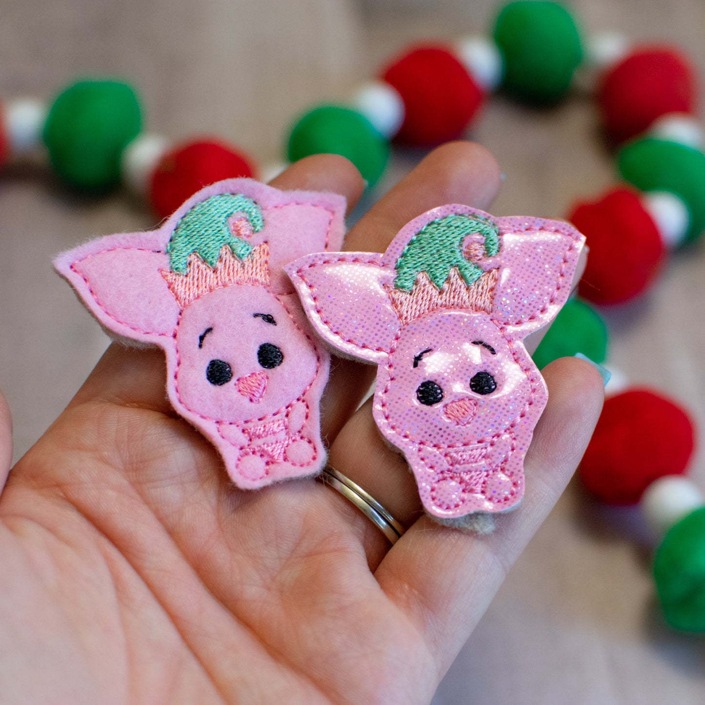 Piggy Elf Feltie Sheet