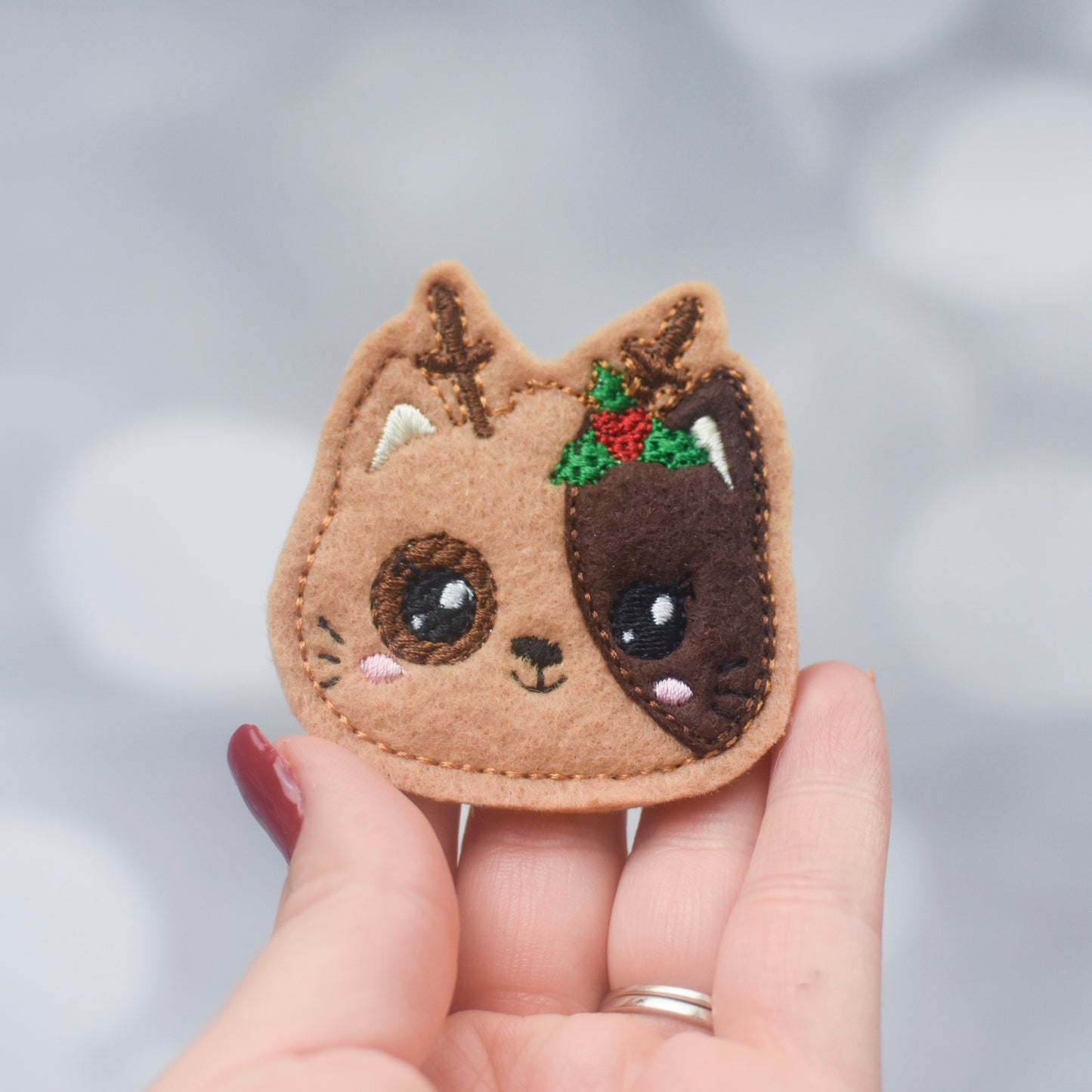 Reindeer Cat Feltie Sheet