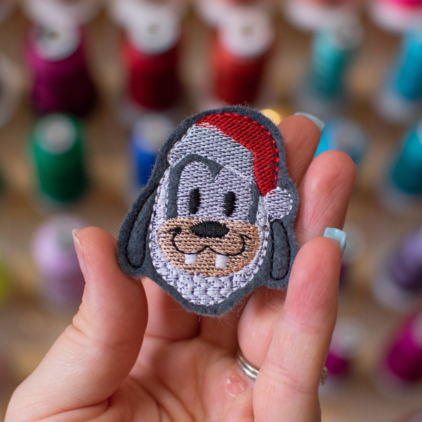 Silly Santa Feltie Embroidery Design