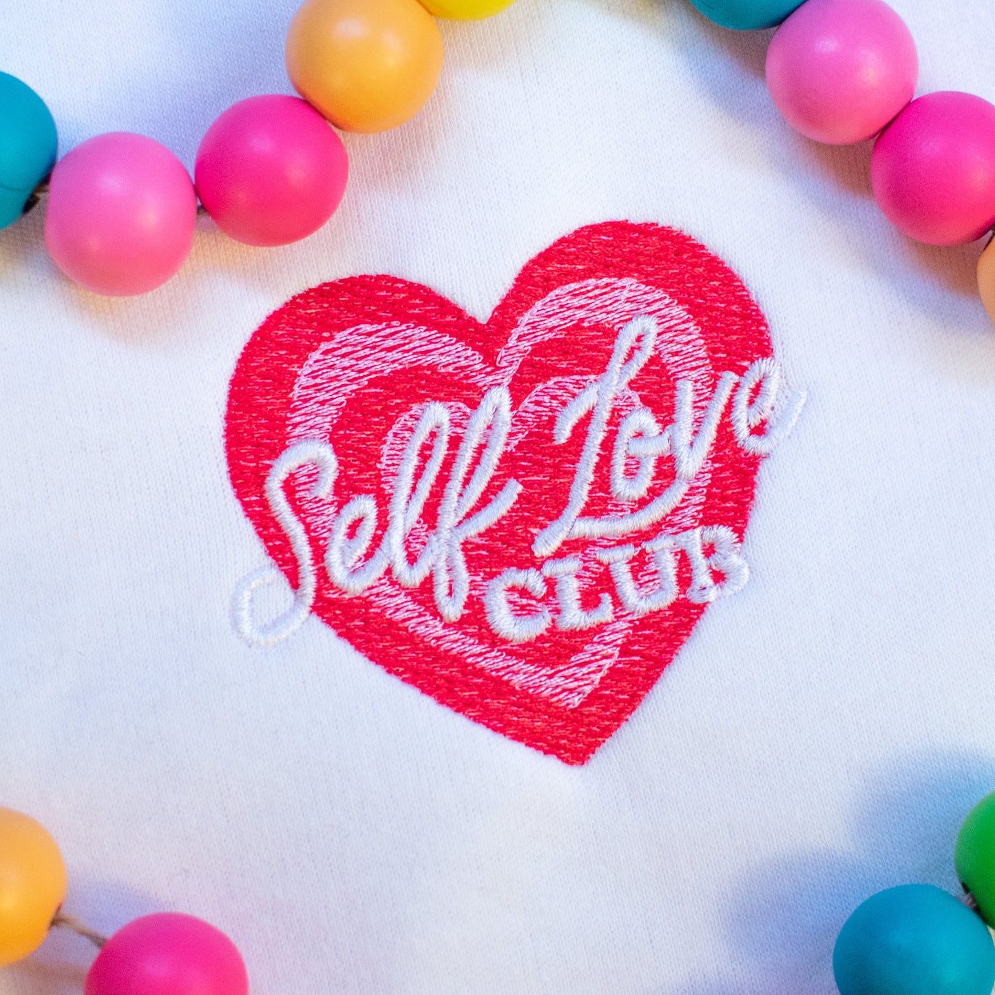 Self Love Club Embroidery Design