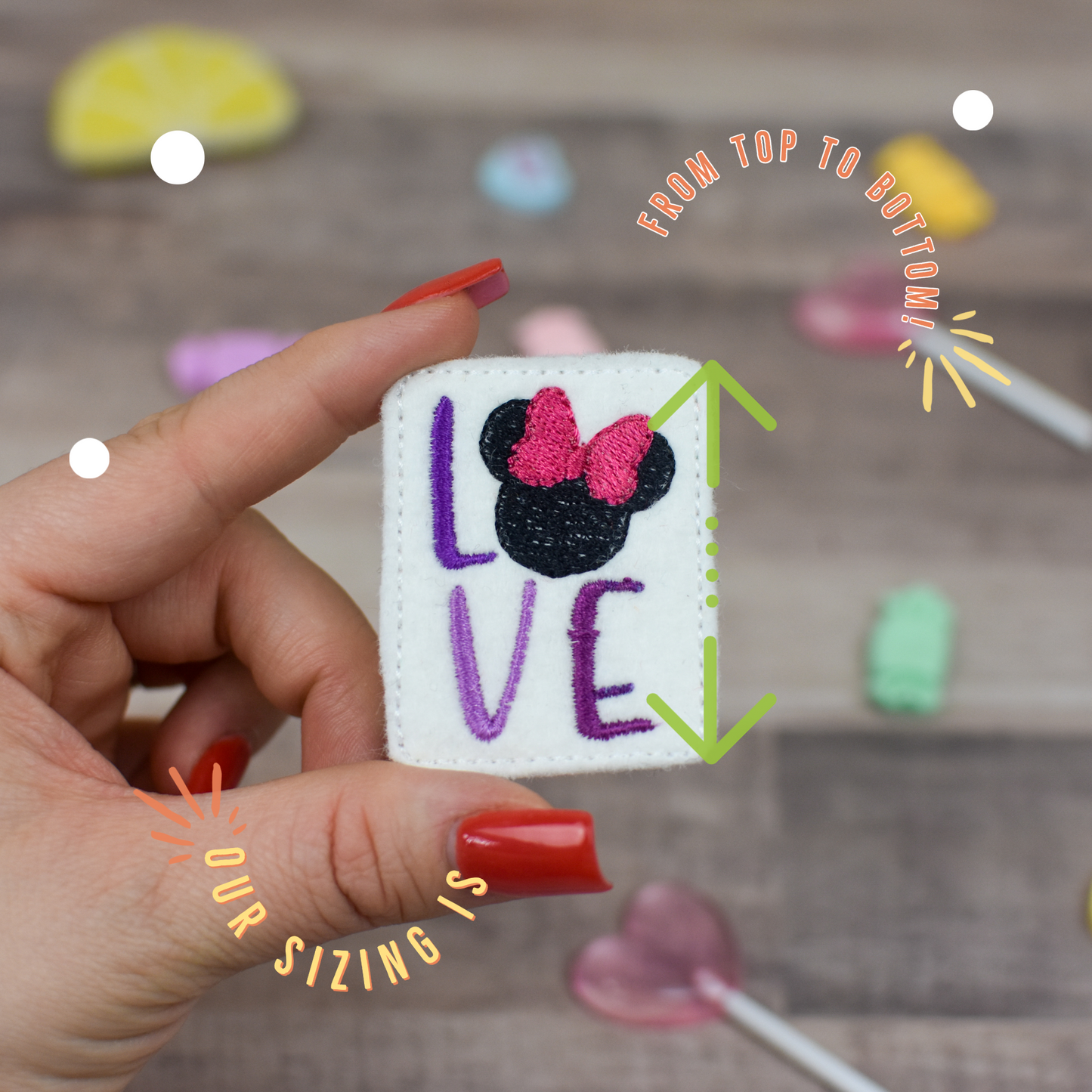 Love Bow Mouse Uncut Feltie Sheet