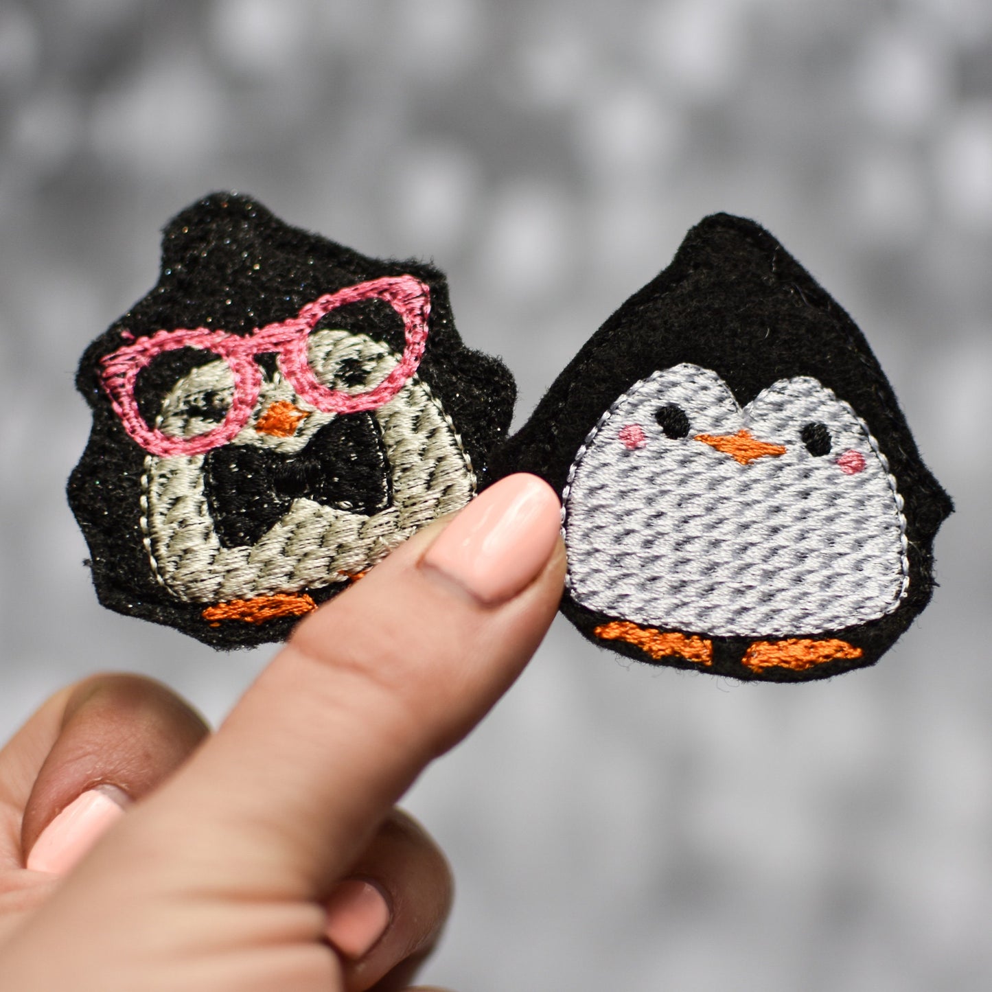 Penguin Feltie Embroidery Design Set