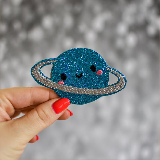 Saturn Feltie Embroidery Design