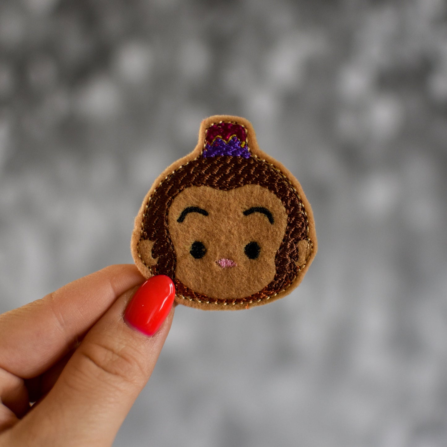 Monkey Feltie Embroidery Design