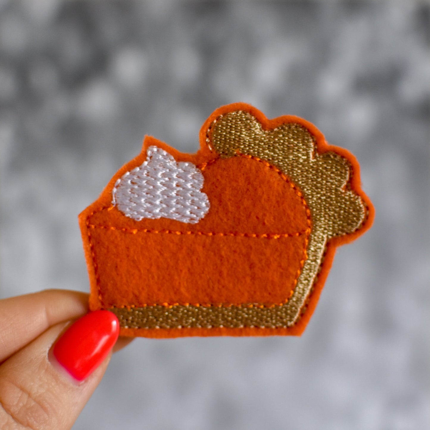 Pumpkin Pie Feltie Embroidery Design