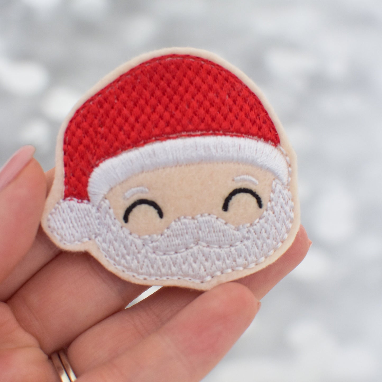 Cute Santa Feltie Embroidery Design