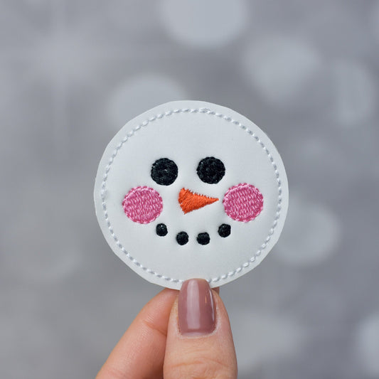 Snowman Feltie Embroidery Design