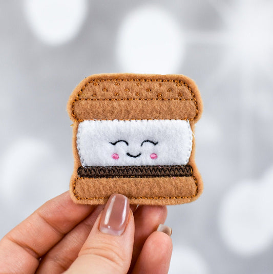 Kawaii Smore Feltie Embroidery Design