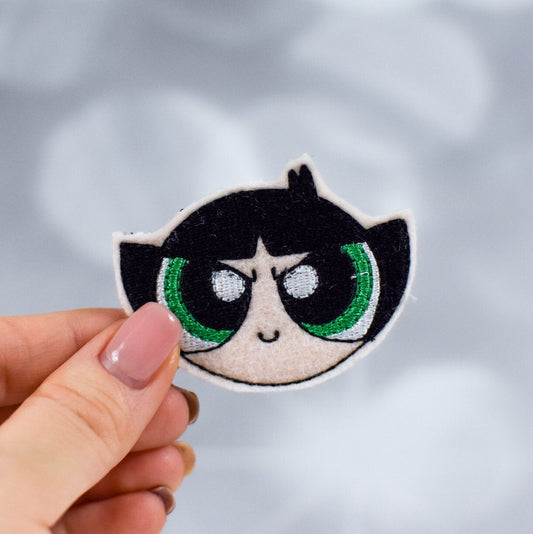 Green Power Puff Girl Feltie Embroidery File