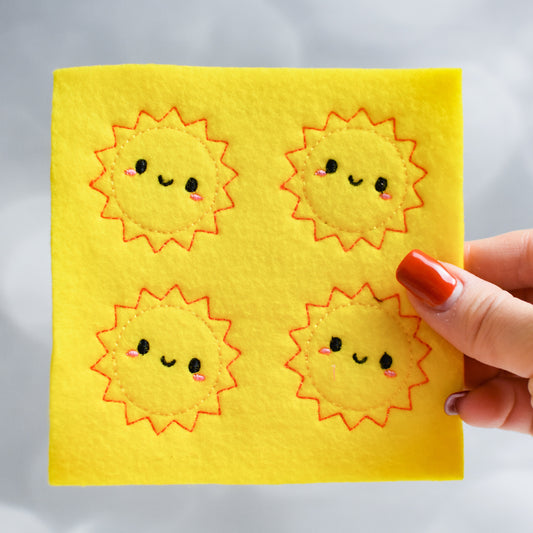 Kawaii Sun Uncut Feltie Sheets