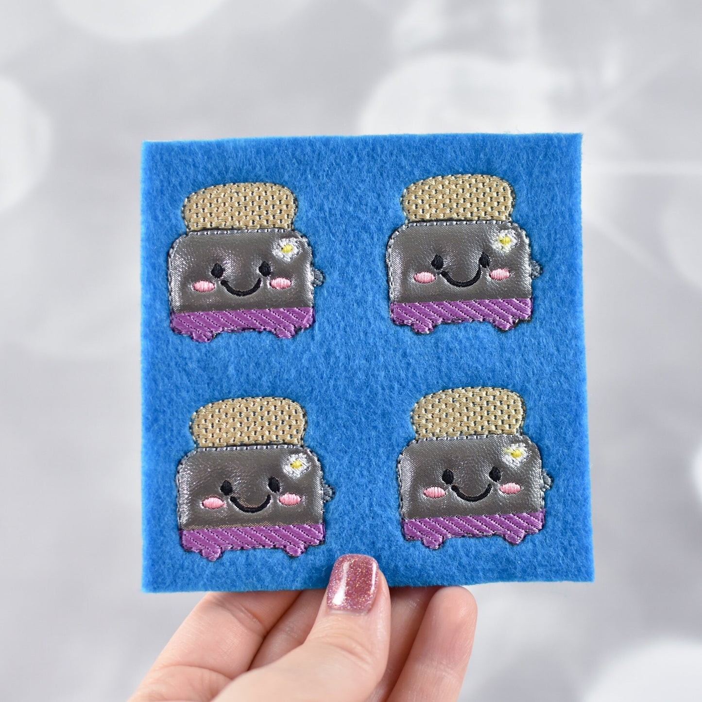 Kawaii Toaster Feltie Sheet