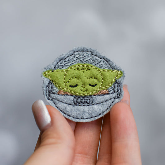 Baby Alien Feltie Embroidery Design