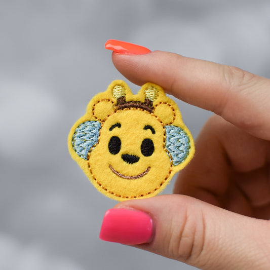 Honey Bear Feltie Embroidery Design