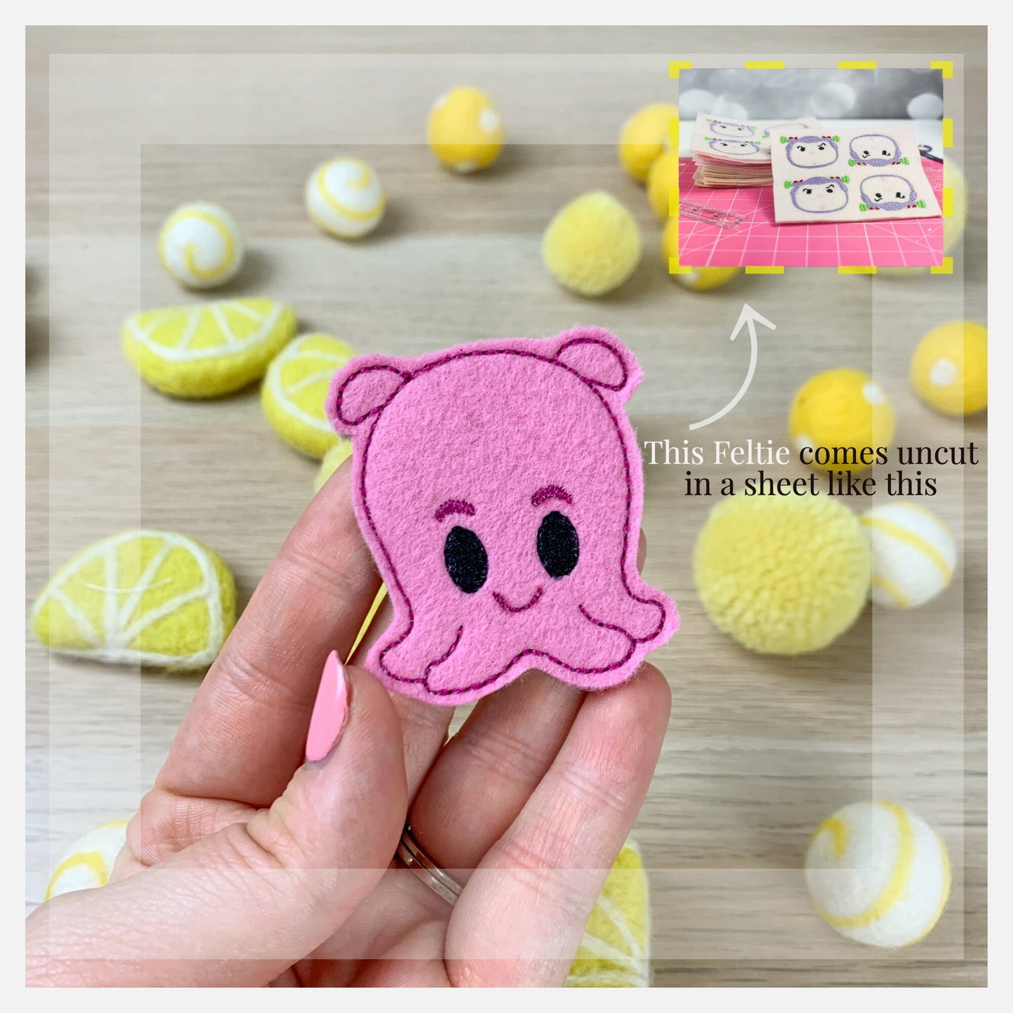 Baby Squid Feltie Sheet