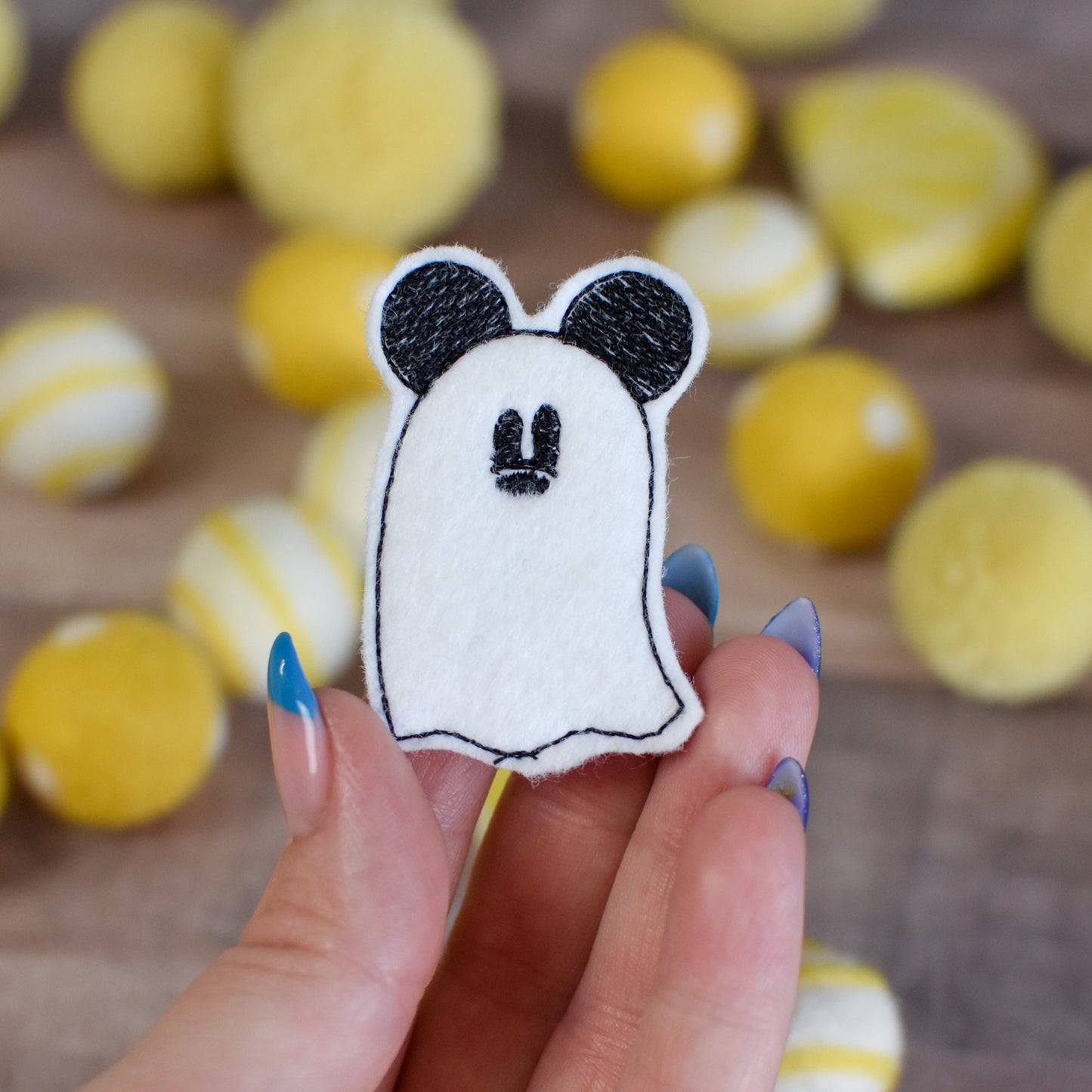 Mouse Ghost Feltie Embroidery Design