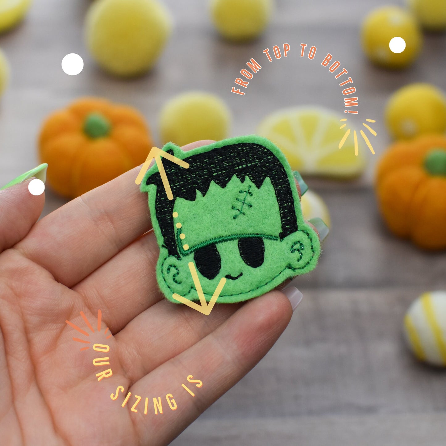 Franken Emoji Feltie Uncut Sheet