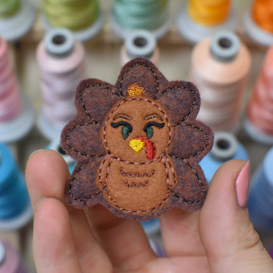 Turkey Feltie Embroidery Design